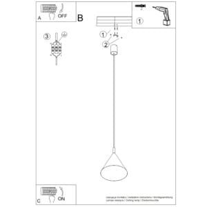 NOX Pendant Light 25cm - White Small Pendant Lights Great Lighting UK Ltd