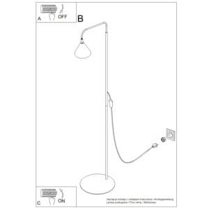 NOX Floor Light - Red Ochre Floor Lamps Great Lighting UK Ltd