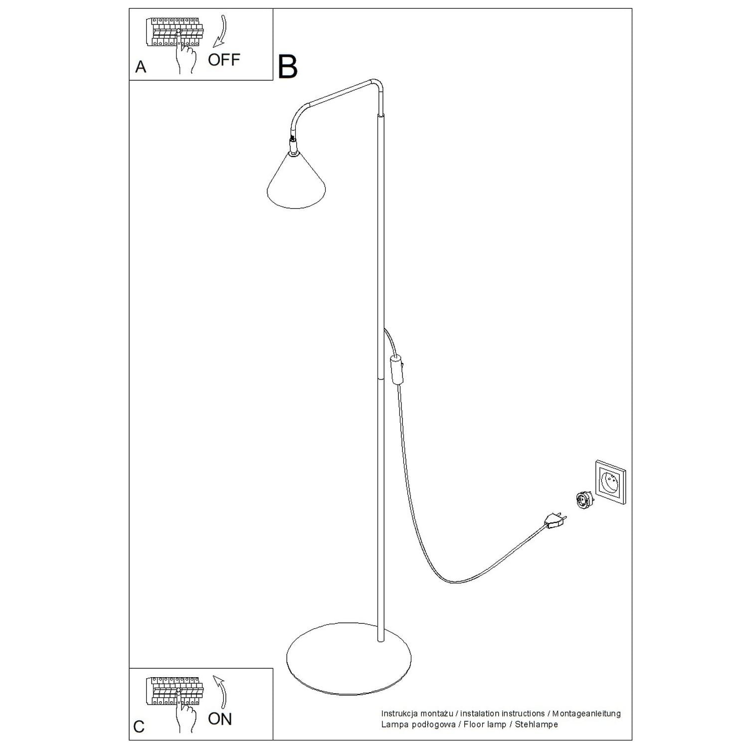 NOX Floor Light - Red Ochre Floor Lamps Great Lighting UK Ltd