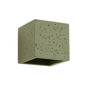 Quad Concrete Wall Light - Olive Green Uncategorized Great Lighting UK Ltd
