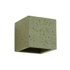 Quad Concrete Wall Light - Olive Green Uncategorized Great Lighting UK Ltd