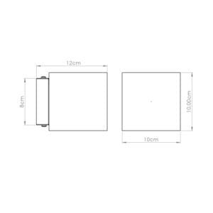 Quad Concrete Wall Light - Olive Green Uncategorized Great Lighting UK Ltd