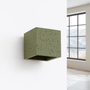 Quad Concrete Wall Light - Olive Green Uncategorized Great Lighting UK Ltd