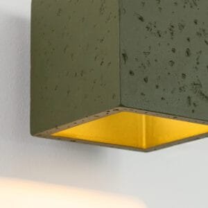 Quad Concrete Wall Light - Olive Green Uncategorized Great Lighting UK Ltd