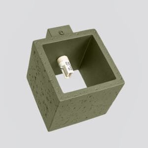Quad Concrete Wall Light - Olive Green Uncategorized Great Lighting UK Ltd