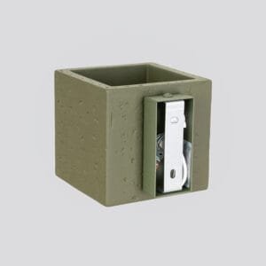 Quad Concrete Wall Light - Olive Green Uncategorized Great Lighting UK Ltd
