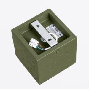 Quad Concrete Ceiling Light - Olive Green Box Wall Lights Great Lighting UK Ltd