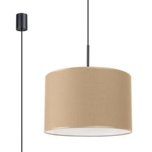 Nevia Cylinder Pendant Light - Natural  Great Lighting UK Ltd