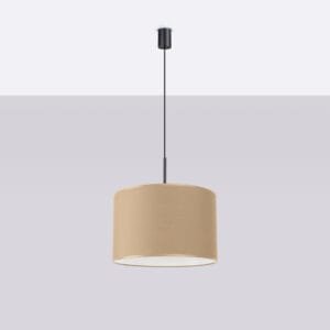 Nevia Cylinder Pendant Light - Natural Bedroom Pendant Lights Great Lighting UK Ltd