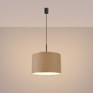 Nevia Cylinder Pendant Light - Natural Bedroom Pendant Lights Great Lighting UK Ltd