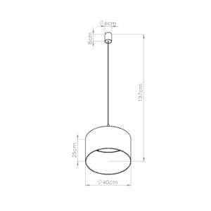 Nevia Cylinder Pendant Light - marble New Arrivals Great Lighting UK Ltd