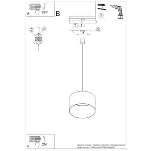 Nevia Cylinder Pendant Light - burgundy Hallway Pendant Lights Great Lighting UK Ltd