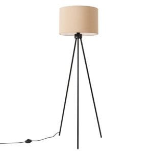 Nevia Tripod Floor Light - Natural Floor Lamps Great Lighting UK Ltd