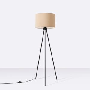 Nevia Tripod Floor Light - Natural Floor Lamps Great Lighting UK Ltd