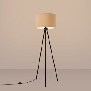 Nevia Tripod Floor Light - Natural Floor Lamps Great Lighting UK Ltd