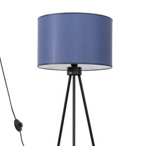 Nevia Tripod Floor Light - Navy  Great Lighting UK Ltd