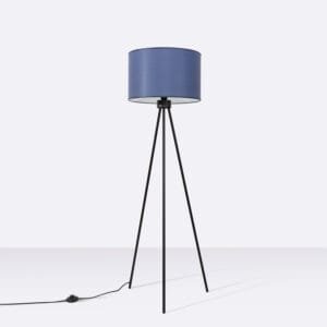 Nevia Tripod Floor Light - Navy Floor Lamps Great Lighting UK Ltd