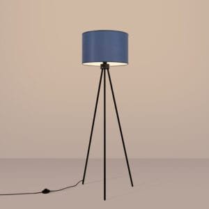 Nevia Tripod Floor Light - Navy Floor Lamps Great Lighting UK Ltd