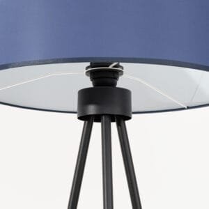 Nevia Tripod Floor Light - Navy Floor Lamps Great Lighting UK Ltd