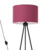 Nevia Tripod Floor Light - Burgundy  Great Lighting UK Ltd