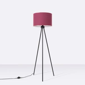 Nevia Tripod Floor Light - Burgundy Floor Lamps Great Lighting UK Ltd