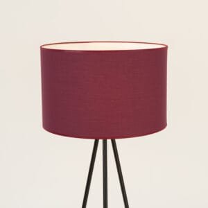Nevia Tripod Floor Light - Burgundy Floor Lamps Great Lighting UK Ltd