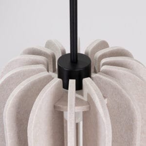 Mula Felt Pendant Light 27cm - Natural Minimalist Ceiling Lights Great Lighting UK Ltd