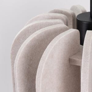 Mula Felt Pendant Light 27cm - Natural Minimalist Ceiling Lights Great Lighting UK Ltd