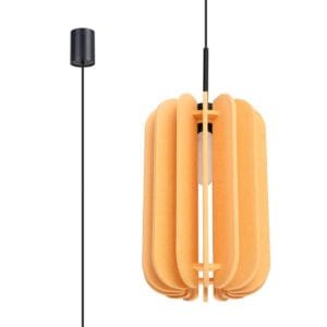 Mula Felt Pendant Light 27cm - yellow  Great Lighting UK Ltd
