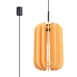 Mula Felt Pendant Light 27cm - yellow Bedroom Pendant Lights Great Lighting UK Ltd