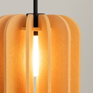 Mula Felt Pendant Light 27cm - yellow  Great Lighting UK Ltd