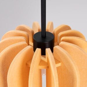 Mula Felt Pendant Light 27cm - yellow  Great Lighting UK Ltd