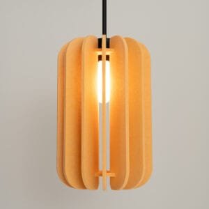 Mula Felt Pendant Light 27cm - yellow  Great Lighting UK Ltd
