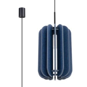 Mula Felt Pendant Light 27cm - navy  Great Lighting UK Ltd