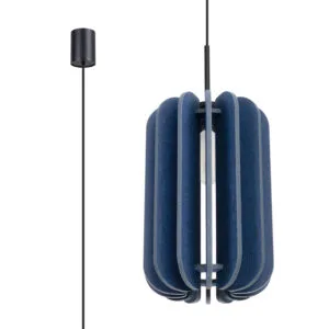 Mula Felt Pendant Light 27cm - navy Great Lighting UK Ltd