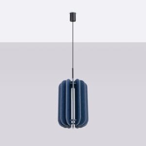 Mula Felt Pendant Light 27cm - navy  Great Lighting UK Ltd