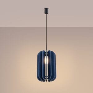 Mula Felt Pendant Light 27cm - navy  Great Lighting UK Ltd