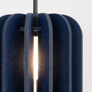 Mula Felt Pendant Light 27cm - navy  Great Lighting UK Ltd