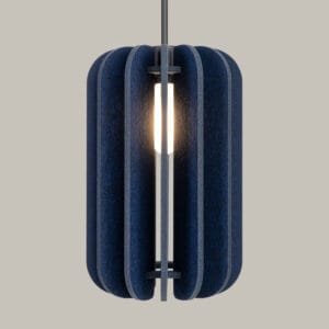 Mula Felt Pendant Light 27cm - navy  Great Lighting UK Ltd