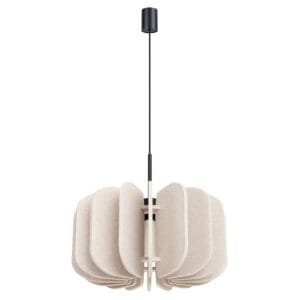 Mula Felt Pendant Light 45cm - Natural Dining Table Pendant Lights Great Lighting UK Ltd