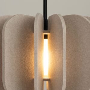 Mula Felt Pendant Light 45cm - Natural Dining Table Pendant Lights Great Lighting UK Ltd