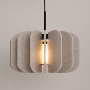 Mula Felt Pendant Light 45cm - Natural Dining Table Pendant Lights Great Lighting UK Ltd