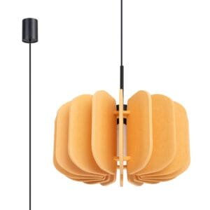 Mula Felt Pendant Light 45cm - yellow  Great Lighting UK Ltd