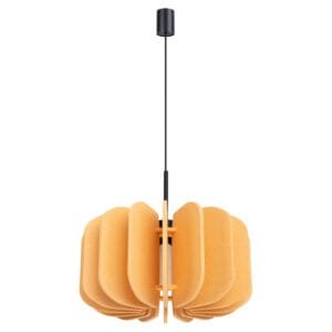 Mula Felt Pendant Light 45cm - yellow  Great Lighting UK Ltd