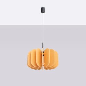 Mula Felt Pendant Light 45cm - yellow  Great Lighting UK Ltd