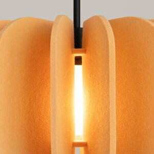 Mula Felt Pendant Light 45cm - yellow  Great Lighting UK Ltd