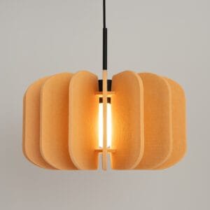Mula Felt Pendant Light 45cm - yellow  Great Lighting UK Ltd