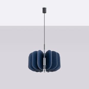 Mula Felt Pendant Light 45cm - navy Bedroom Pendant Lights Great Lighting UK Ltd