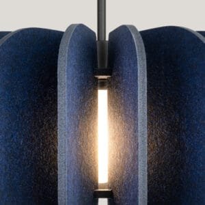 Mula Felt Pendant Light 45cm - navy Bedroom Pendant Lights Great Lighting UK Ltd
