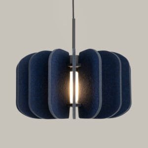Mula Felt Pendant Light 45cm - navy Bedroom Pendant Lights Great Lighting UK Ltd